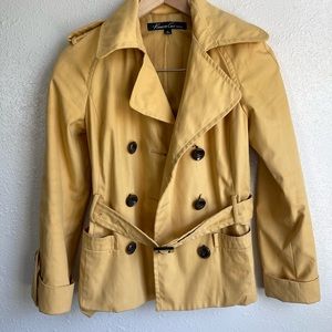 Kenneth Cole Yellow Trench Coat